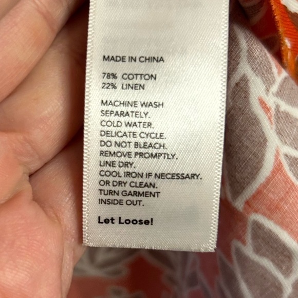 Kate Spade Saturday Cotton/ Linen Blend Floral Dress - Picture 8 of 8